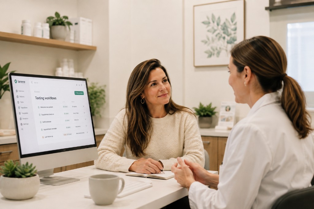 Texting workflows for functional medicine clinics