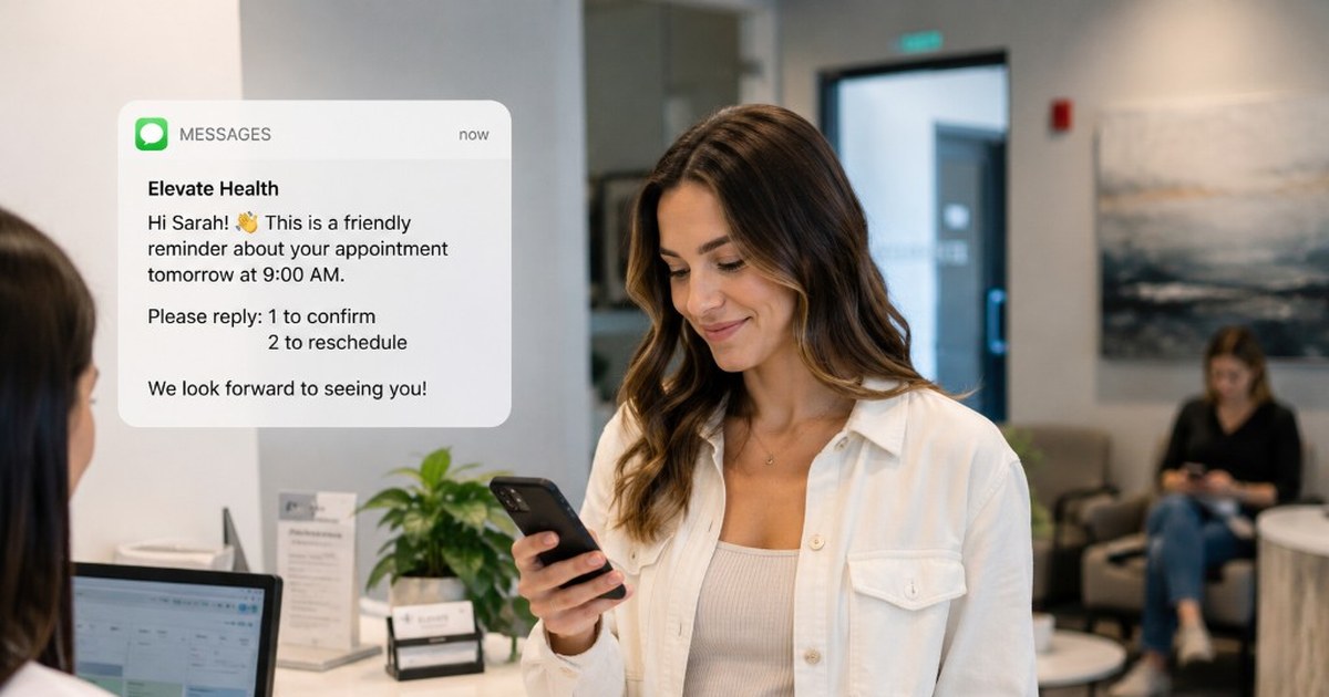Patient check-in texts for functional medicine clinics